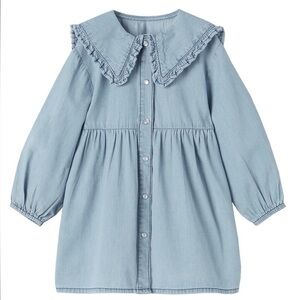 Zara Kids Casual Blue Jean Dress